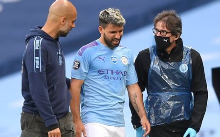 Cedera Lutut, Aguero Terancam Absen Sampai Akhir Musim