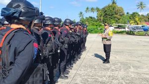 300 membres du personnel de Brimob Mabes Polri Assiste la sécurité électorale en Papouasie