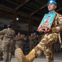    UNIFIL Beri Penghormatan Terakhir untuk Praka Rico Pramudia di Lebanon