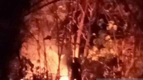 Fire Team Overcome Bamboo Forest Fire Near Settlement In Pamekasan