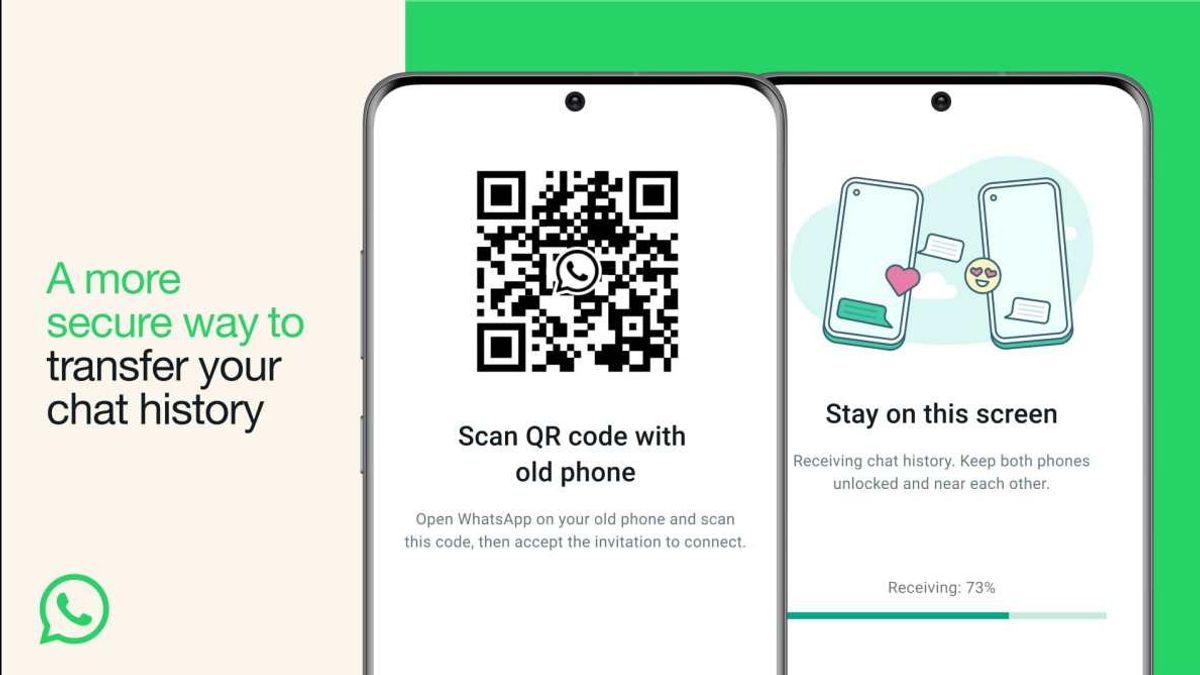 WhatsApp Luncurkan Fitur Transfer Obrolan Hanya dengan Kode QR