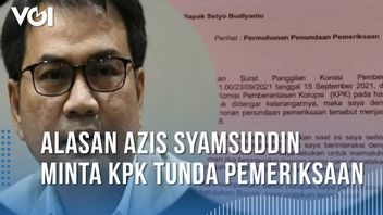 VIDÉO : Raisons Pour Lesquelles Azis Syamsuddin Demande à KPK De Reporter L’enquête