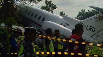 Pesawat Hawker 900XP Tergelincir di Morowali Sulteng, Empat Penumpang Selamat