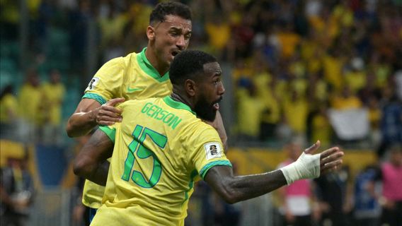 Gerson Selamatkan Brasil dari Kekalahan Lawan Uruguay 