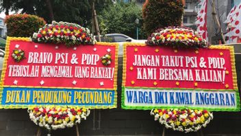 Interpelasi Anies Soal Formula E oleh PDIP-PSI Didukung Lewat Karangan Bunga: Jangan Takut, Kami Bersama Kalian