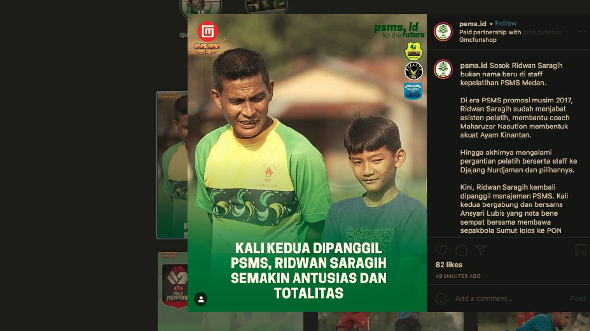 PSMS Medan Kedatangan Ridwan Saragih, Siapakah Beliau?