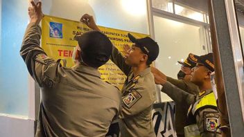 4 Shops In Sleman Yogyakarta Sealed By Satpol PP For Selling Alcohol Without Permission