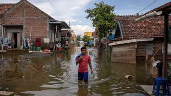 德马克洪水98 Persen Surut,BNPB开始帮助居民清理