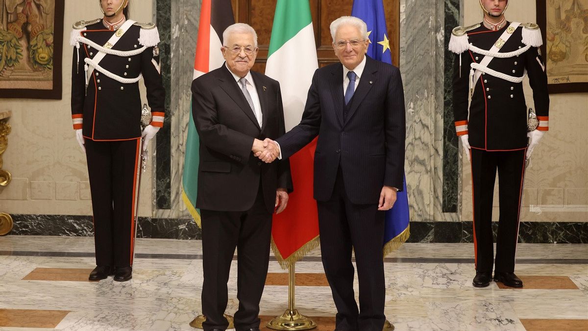 Presiden Abbas Apresiasi Dukungan Kemanusiaan Italia untuk Palestina saat Bertemu Presiden Mattarella