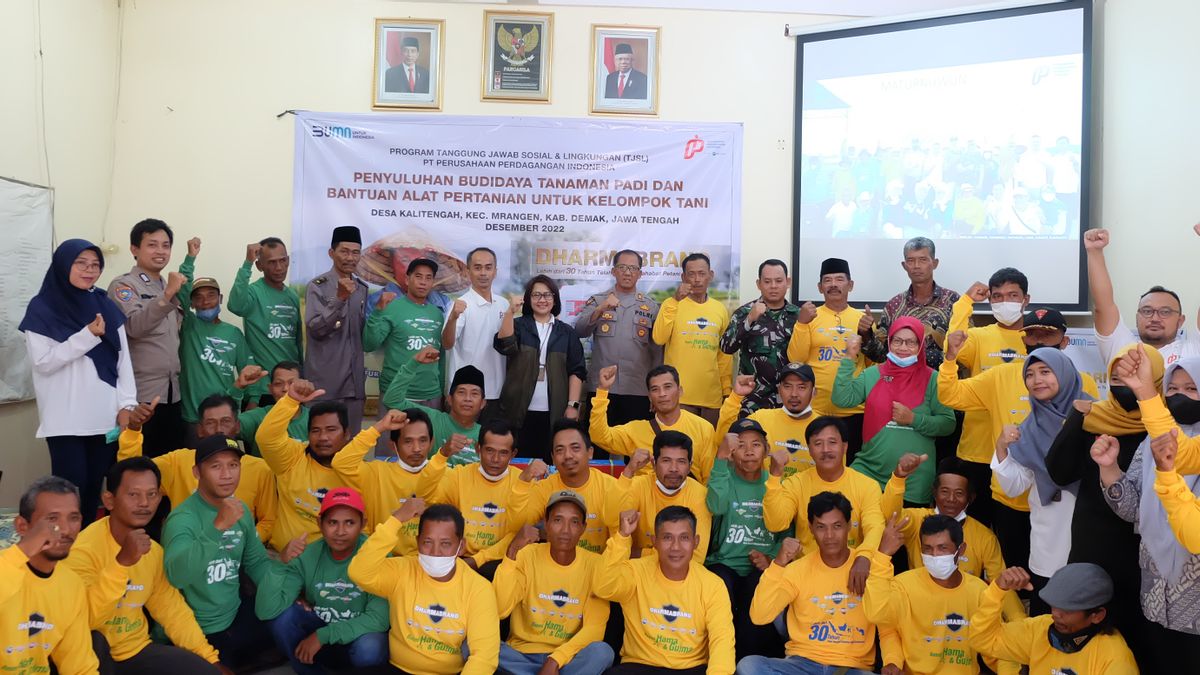 PPI Results Demspray Titles, Budidaya Padi Counseling, And Leave Agricultural Production Facilities Assistance For Demak Farmers