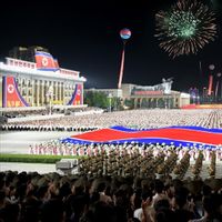 Korea Utara Gelar Perayaan HUT ke-76 Berdirinya DPRK