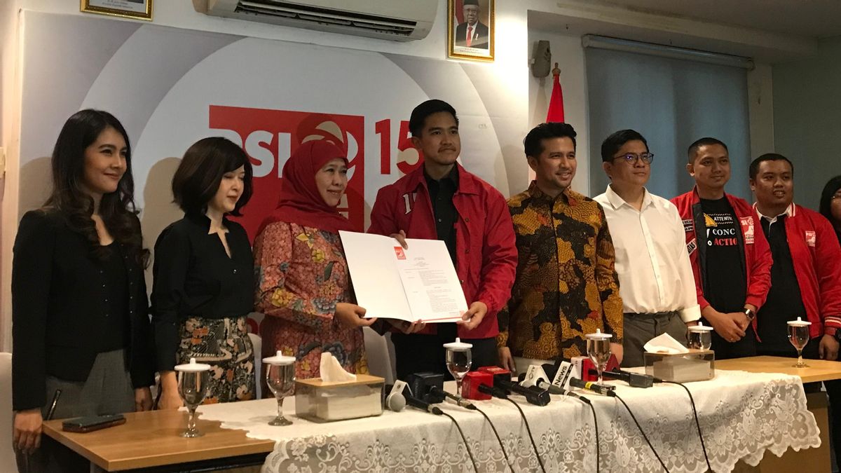 Kaesang在Pilgub Jatim宣布了PSI Usung Khofifah-Emil Dardak