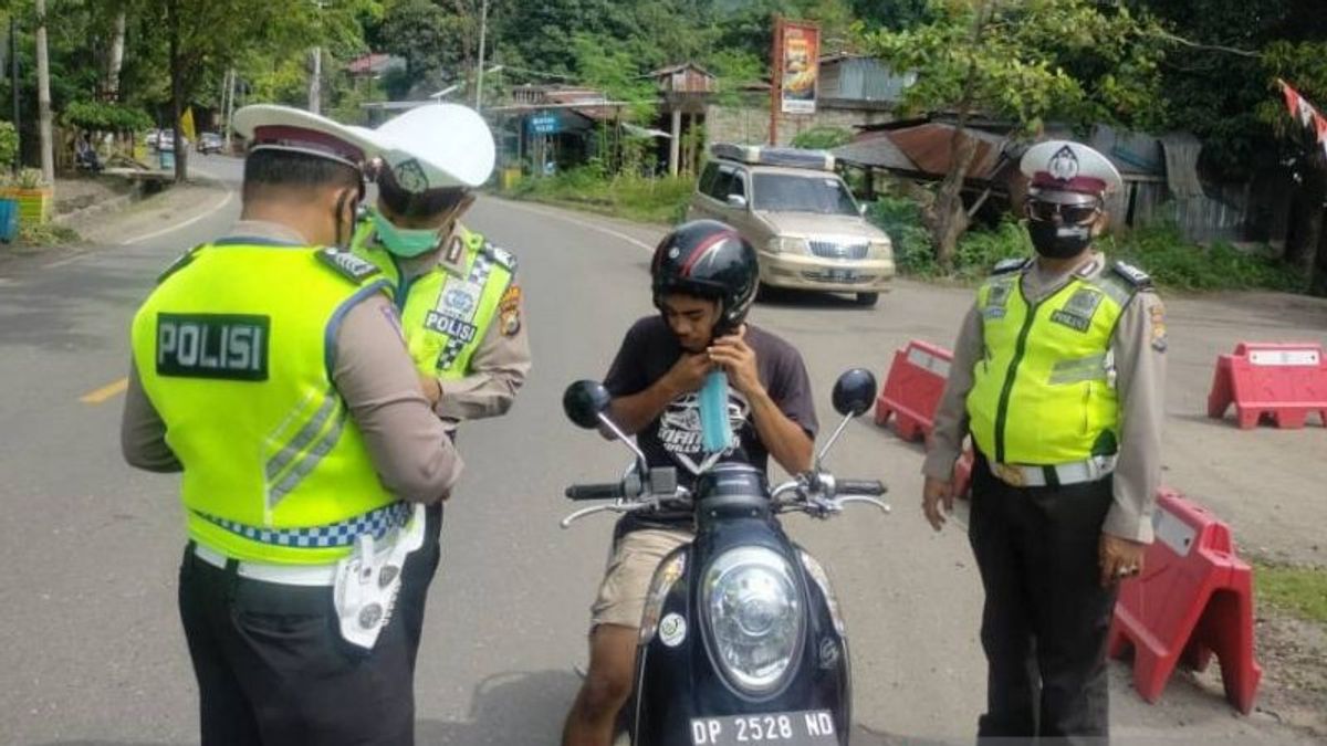 Wujudkan Program Langit Biru, Polres Enrekang Ajak Para Pengendara Uji Emisi Gas Buang