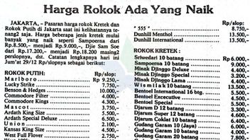 Viral On Social Media, The Price Of Djarum Super Cigarettes Belonging To The Hartono Brothers Was IDR 460 Per Pack In 1990, How Much For Gudang Garam?