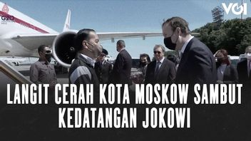 VIDEO: Langit Cerah Kota Moskow Sambut Kedatangan Presiden Jokowi
