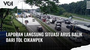 VIDEO: Laporan Langsung Arus Balik Idulfitri 2022 dari Tol Cikampek