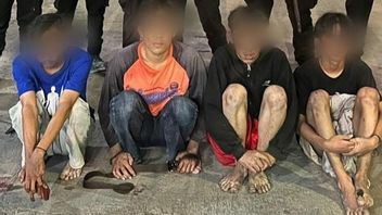 不再是未成年的少年,Cengkareng的四名武装严密青年被紧急状态法所束缚