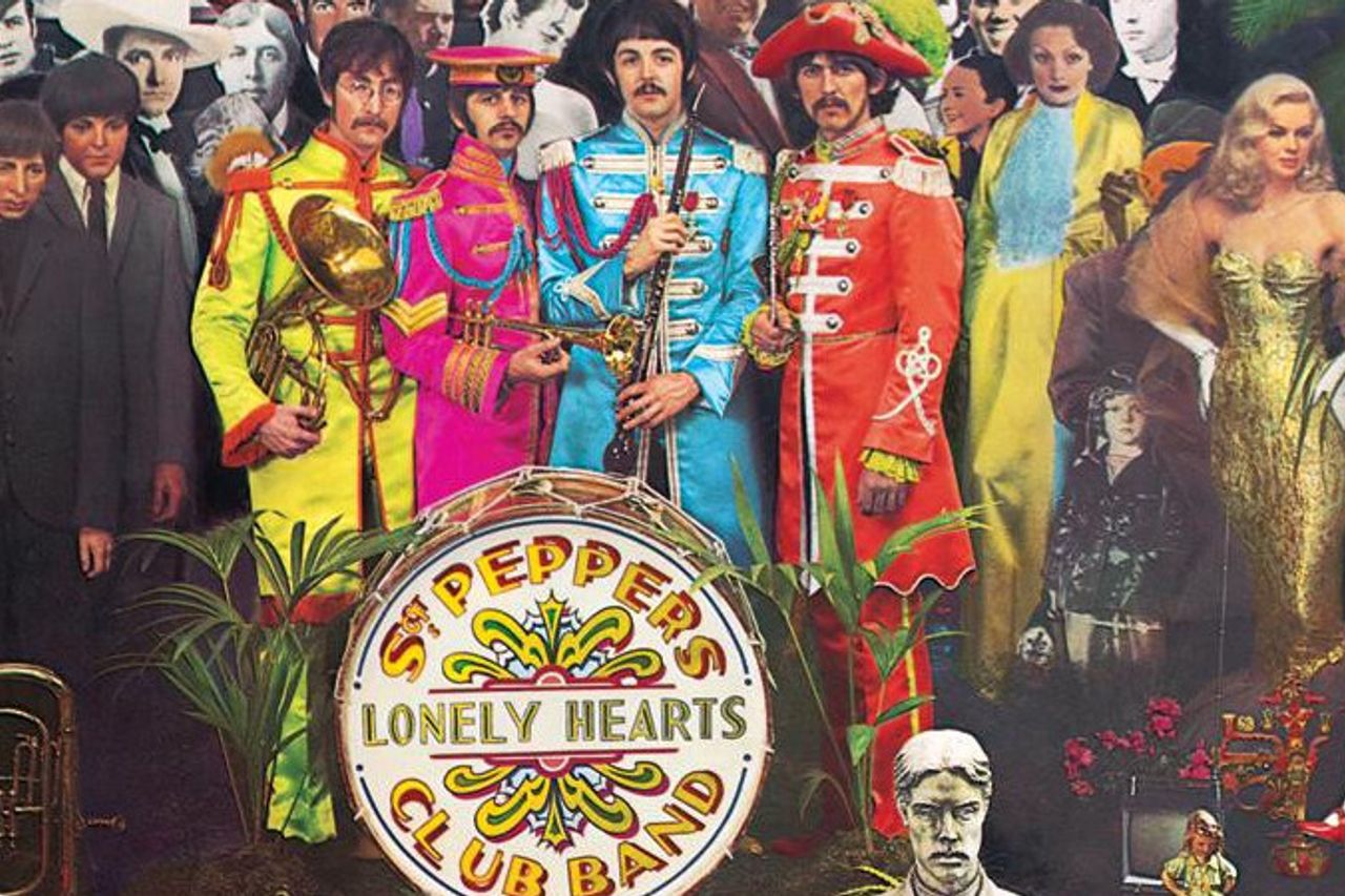 Sgt Pepper S アルバムカバーのモダンバージョンで今日の世界を見る