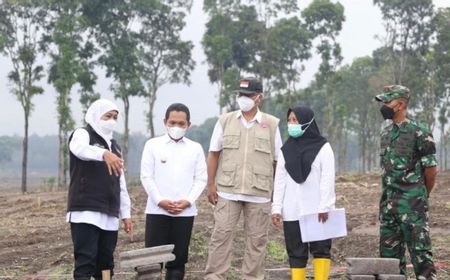 Gubernur Khofifah Apresiasi Percepatan Pembangunan Huntara Semeru