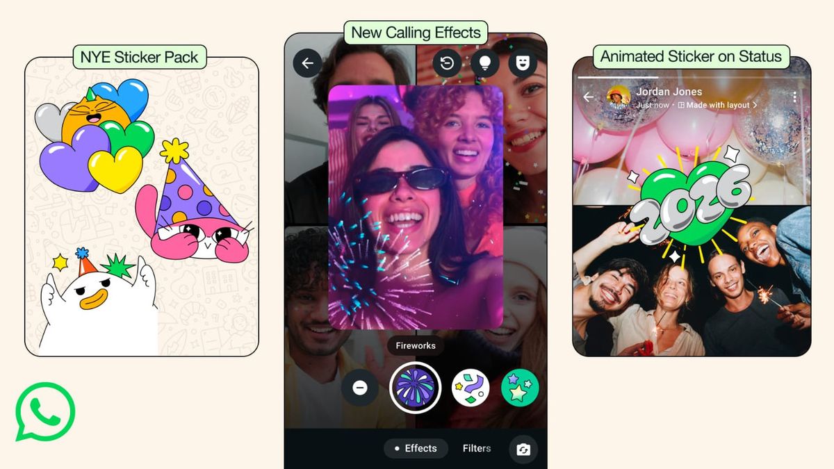 WhatsApp Hadirkan Fitur dan Stiker Spesial Sambut Tahun Baru 2026