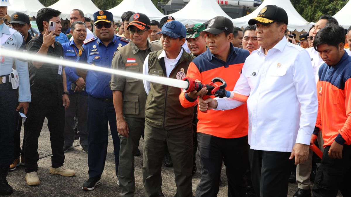 라이우의 카르후타라 경보 사과, 정부는 OMC에서 헬리콥터 물 폭탄 준비 