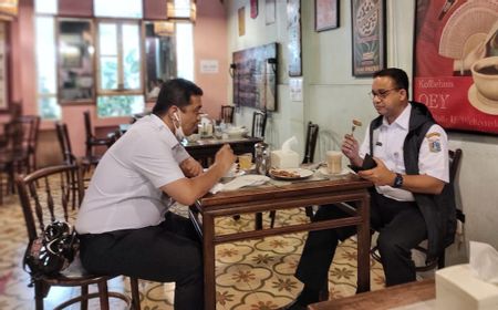 Anies Pamer Ngopi Bareng Wakilnya Riza Patria, Netizen: Duit Formula E Dapat Berapa Pisgor?