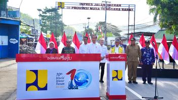 Inaugurating 5 40.6 Km Regional Road Instruction Sections In NTB, Jokowi: Spending IDR 211 Billion