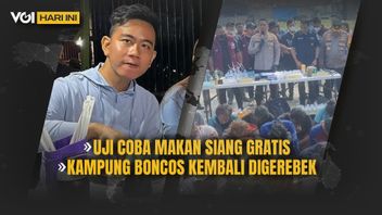 VOI Hari Ini: Gibran Buka Suara Soal Makan Gratis Rp7.500, Kampung Boncos Kembali Digerebek