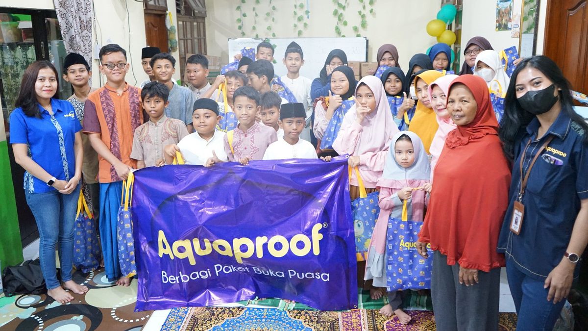 Dibalut Penuh Keceriaan, Aquaproof Berbagi di Bulan Ramadan