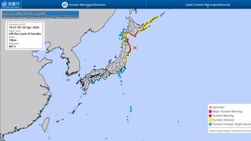 M7.5の地震が日本を襲い、津波が検出され、156,000人が避難した