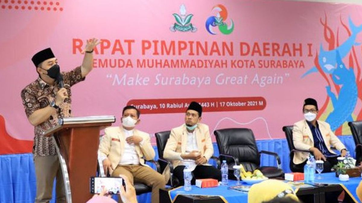 Ajak Pemuda Muhammadiyah Kolaborasi, Eri Cahyadi: Insya Allah Surabaya Jadi kota Baldatun Thoyibatun waarobbun Ghofur