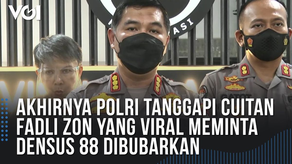 ビデオ:警察はついにデンサス88の解散を求めるファドリ・ゾンのウイルスツイートに対応