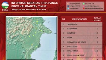 13 Hot Spots Monitored In 4 Regencies In East Kalimantan Province, BMKG Asks Related Parties To Immediately Anticipate