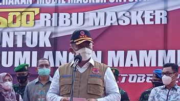 Head Of BNPB Launches Mask Car In Makassar