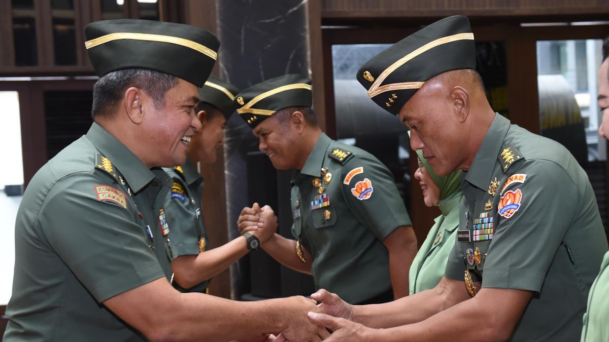 21 Pati TNI AD Naik Pangkat, Wakasad Sandang Bintang Tiga