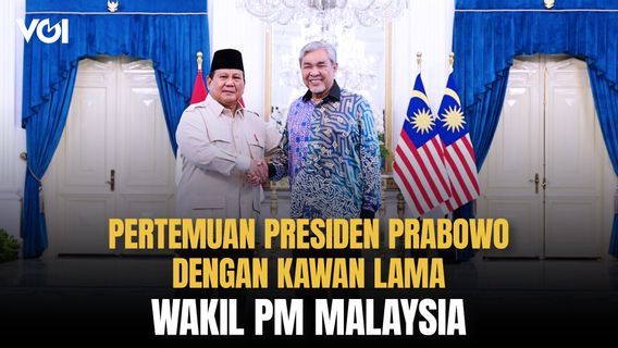 Presiden Prabowo Subianto Sumringah Bertemu Kawan Lama, Wakil PM Malaysia
