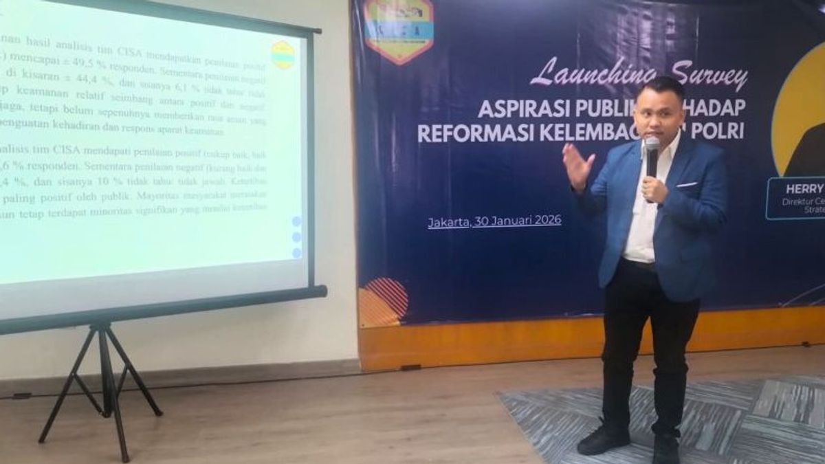 Survei CISA: Publik Kompak Tolak Polri di Bawah Kementerian, 81 Persen Khawatir Independensi Luntur