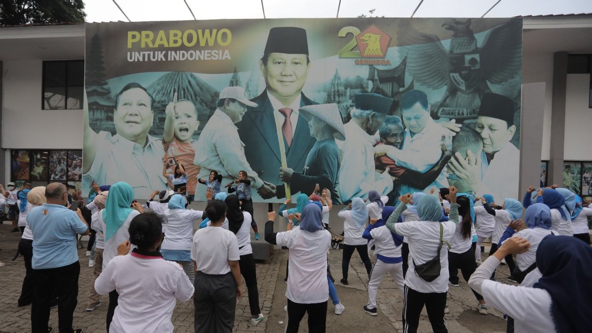 TKN Prabowo-Gibran Blue Langit Ceria,邀请Emak-Emak欢迎Riang Gembira选举