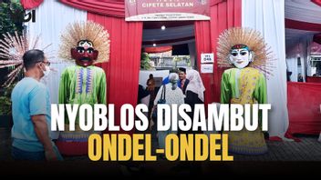 Ada Ondel-Ondel di Tempat Pramono Anung Nyoblos