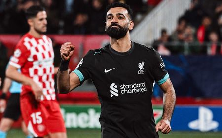 Penalti Mo Salah Pertahankan Rekor Menang Liverpool di Liga Champions