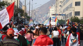 Warga Peru Gelar Unjuk Rasa Damai Menentang Pemerintah dan Presiden Baru di Ibu Kota