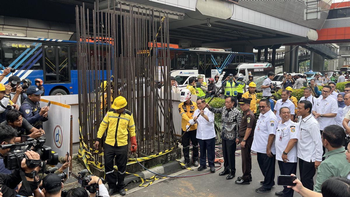 Pramono Majukan Target Penataan Rasuna Said Rampung Juni 2026, 109 Tiang Monorel Sudah Dirapikan 