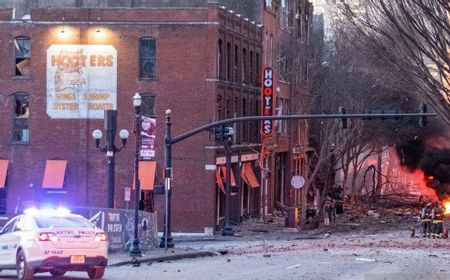 Mobil Meledak Saat Natal di Nashville AS, Diduga karena Bom