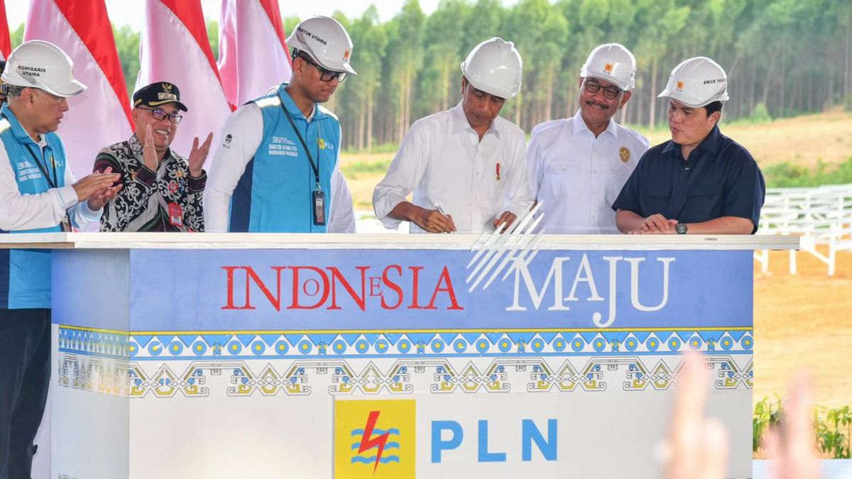 佐科威总统在IKN Nusantara为PLN 50兆瓦PLTS PLN的建设揭幕清洁能源