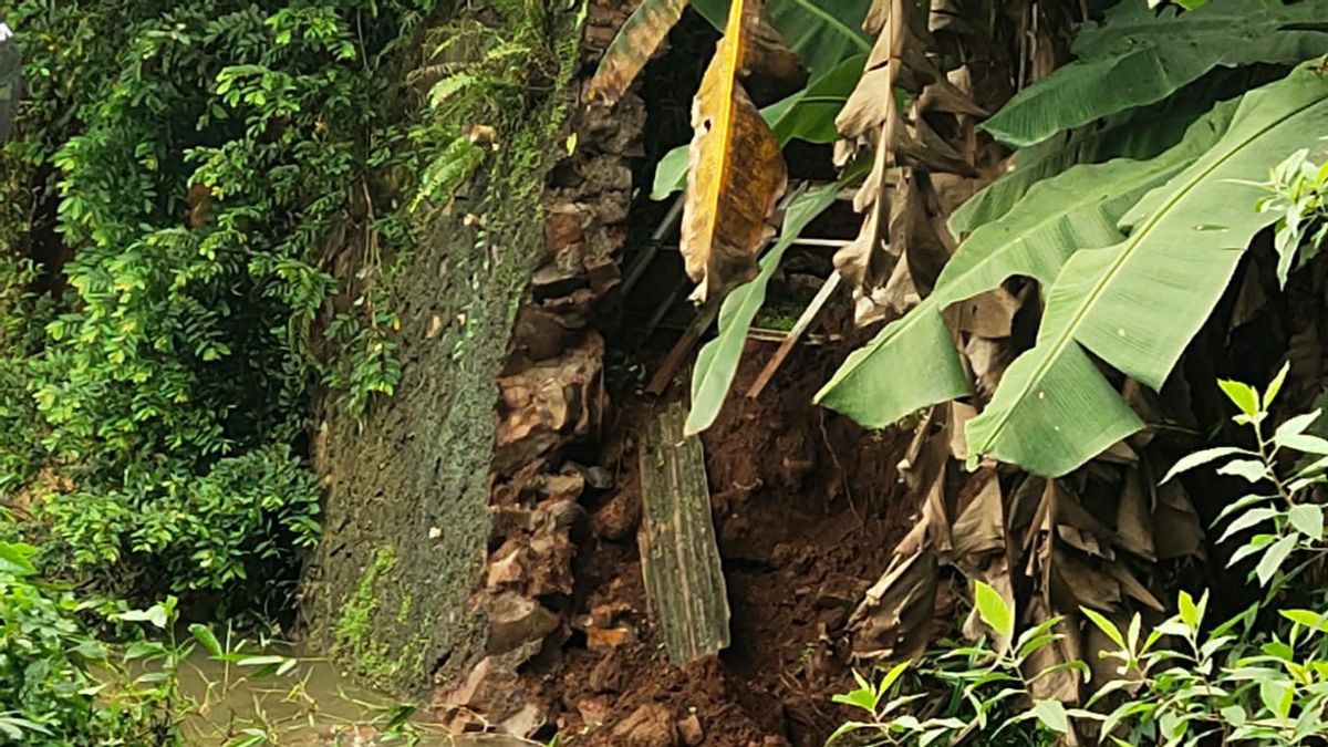 Dampak Tanah Bergerak di Kali Cilangkap Jaktim Satu Rumah Alami Rusak Berat, Halaman Longsor Tembok Retak