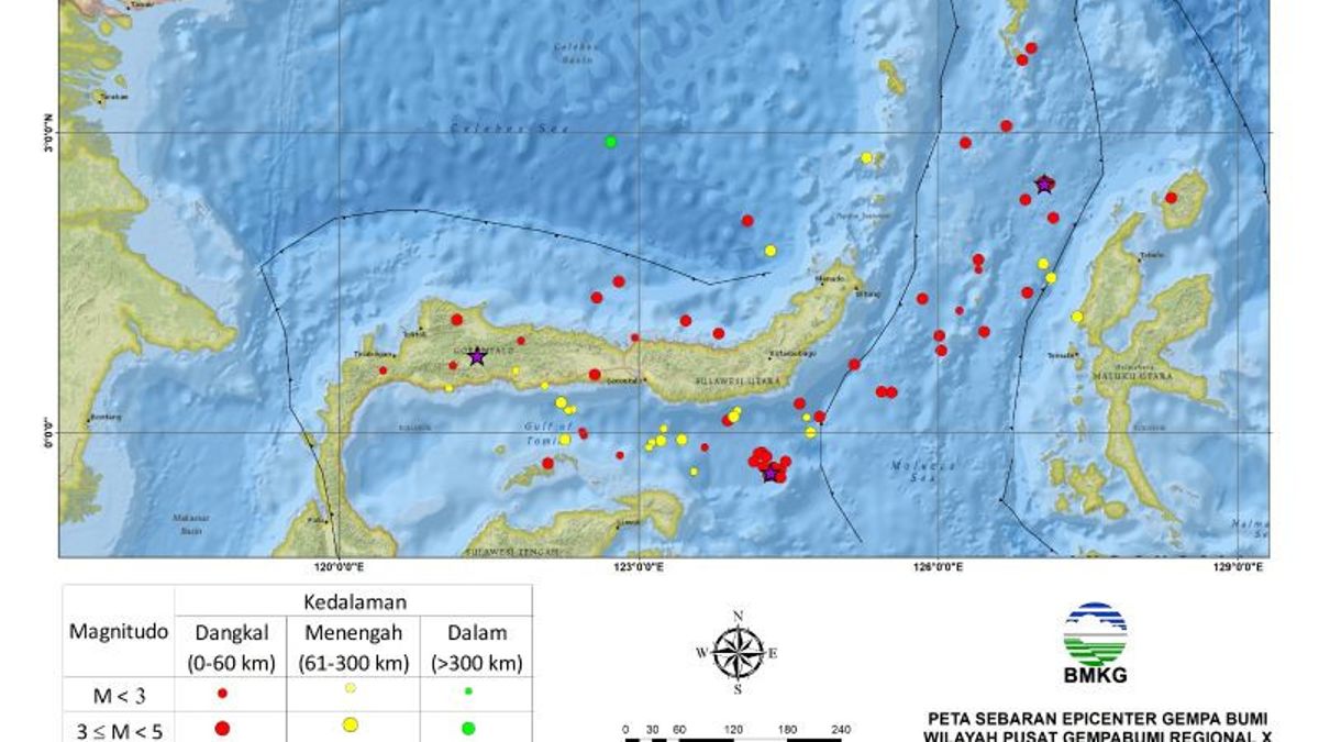 Stasiun Geofisika Manado Mencatat Selama Sepekan Terjadi 81 Gempa Bumi