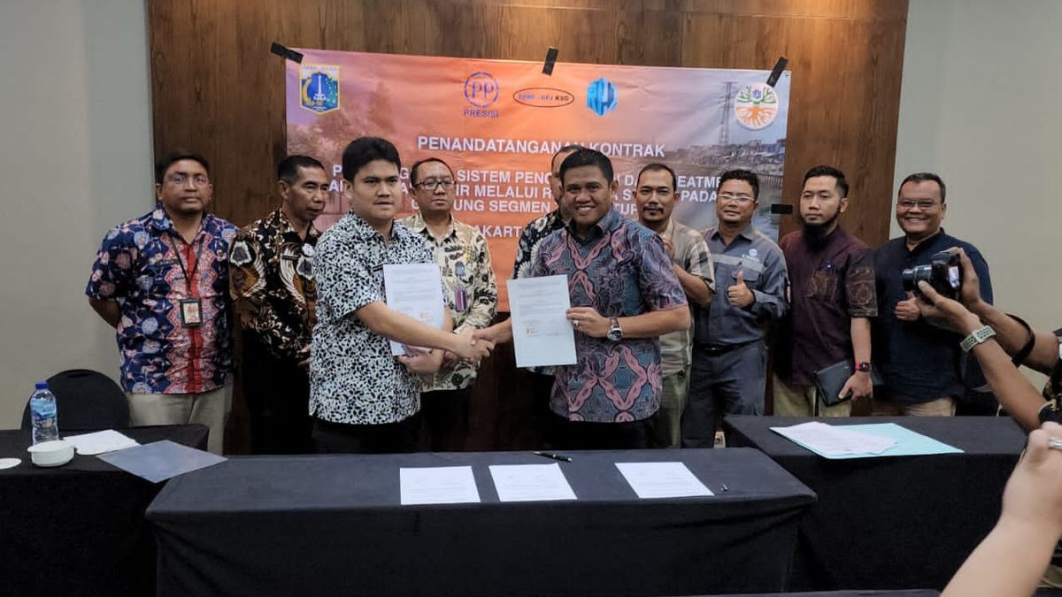 PP Presisi Signs New Contract For Construction Of Water Body Waste Collection And Treatment System Through River Engineering In Ciliwung River