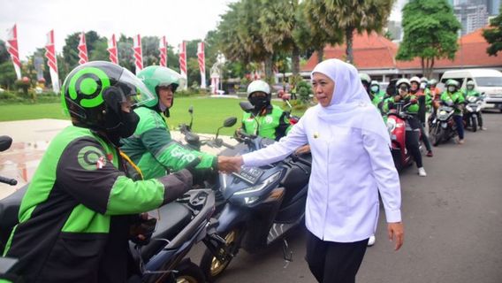 Gubernur Jatim Khofifah Keluarkan Kepgub Atur Tarif Ojek Online