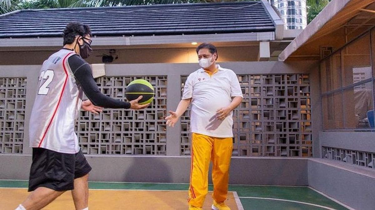 'Arrogant Basketball Player' Denny Sumargo Is Silent To See The Coordinating Minister Airlangga Can Trick Shot Behind The Ring