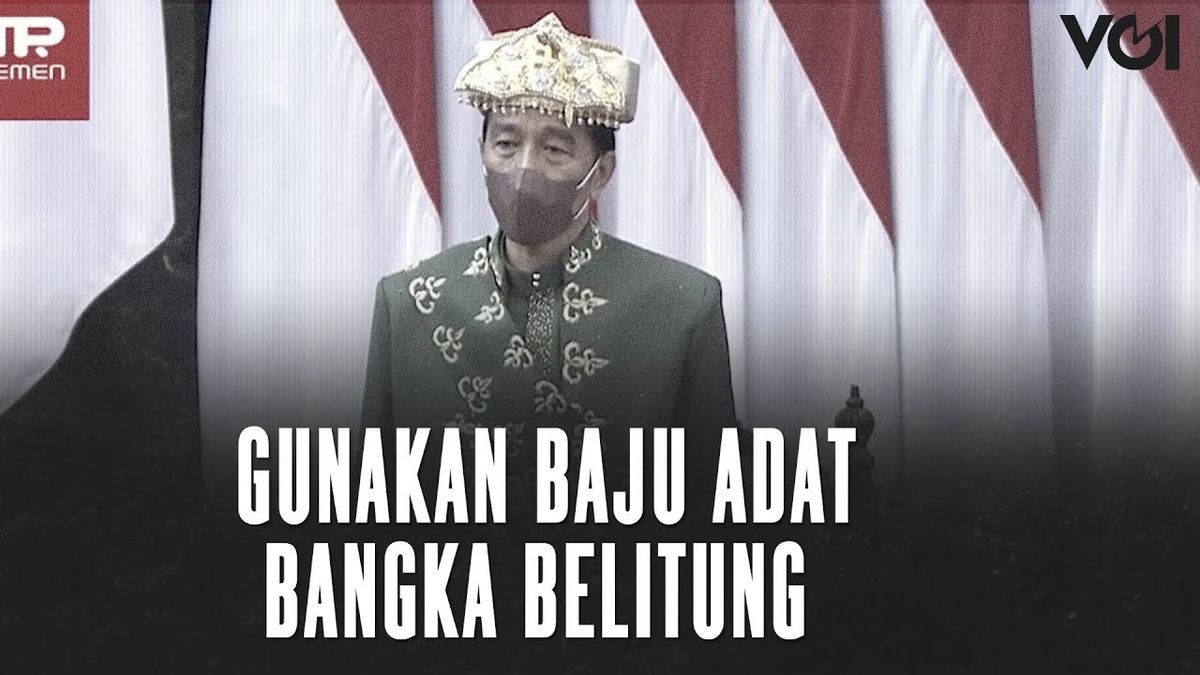 VIDEO: Attending The Annual Session, Jokowi Returns To Wearing Traditional Clothes
